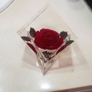 Real Rose Paperweight